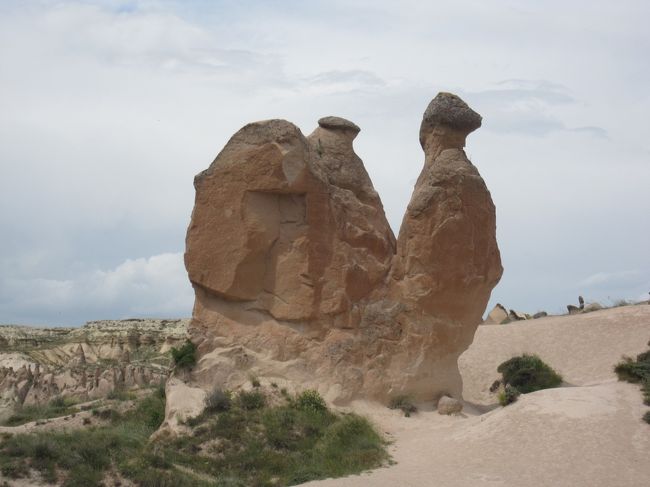 アヴァノスで食事をしたあとユルギュップ方面に走りラクダ岩。
