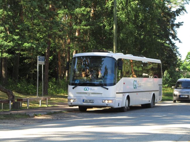 意外に立派できれいだったローカルバス<br /><br />さすがバルト三国！？<br />私が旅行したときのルーマニア（2006年と2007年）やブルガリア（2008年）やウクライナ（2009年）の田舎では、もっとオンボロバスが走っていました。<br />