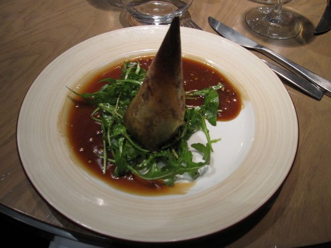 次女のアントレ　三角の下に鴨が隠れてます<br /><br />