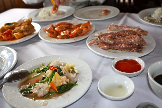 これがその問題の海産物を調理したもの