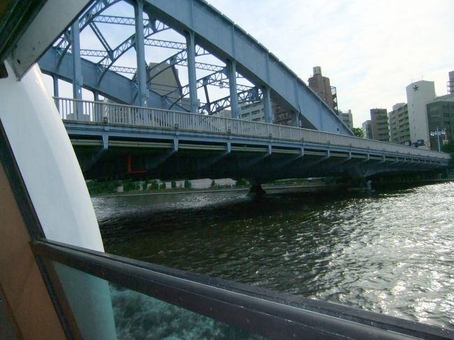 ■その9　永代橋<br /><br />構造形式：中央径間＝スチールアーチ橋 <br />　　　　　　　両側＝鋼桁橋 <br />橋長：184.7m <br />幅員：25.0m <br />竣工：1926年（大正15年）12月<br /><br />夜のライトアップ、遠くから実物を見てみたい！<br />