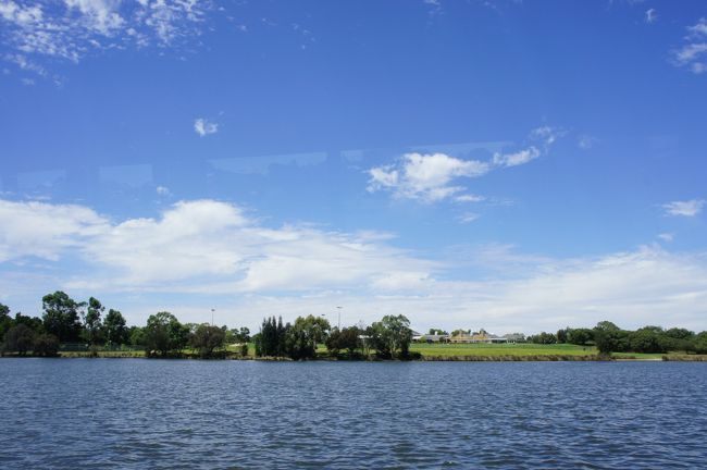 ワインをいただきながら眺める美しい川沿いの風景・・・。優雅な時間です。