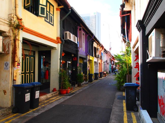 建物の可愛さにも目を惹かれたんですが、それと同じぐらい目をひいたもの…それはゴミ箱の多さ（笑）この写真で確認できるだけでも7個はあります。<br /><br />このゴミ箱の乱立の理由は、店の人たちがその辺にゴミ置く→きれいにしなさいって命令（？）が来る→「ゴミ箱も無いのにどこに捨てろっていうのよ」→「じゃ、ゴミ箱置くからそこに入れろ！！」…みたいな結果こうなったらしいです…。何だソレ（笑