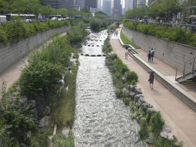 昼食後はソウルレコードでお買い物。<br />後輩へのお土産の東方神起ユノのグッズとＣＤを2枚買いました。<br />ここは買ったものにあったお土産をくれます。<br />ｆ(ｘ)とスーパージュニアのＣＤだったのでそれぞれのカードをくれました。<br />満腹のおなかをかかえホテルまで歩いて帰ります。