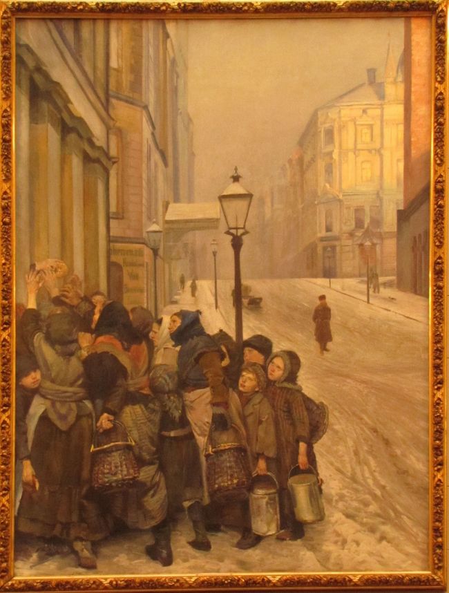 在庫処分特価 絵画 ノルウェー国立美術館収蔵画家 油絵 絵画