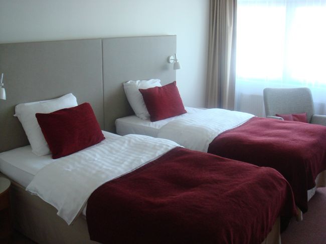 ヘルシンキ1日目。<br />早朝便でロンドンからヘルシンキへ。ロンドンとは2時間の時差があるため、ヘルシンキに到着してみればすでに12時。<br />Finnairバスにてヘルシンキ市内に入り、駅中のRobertコーヒーでアイスクリームをいただいたのち、Radisson Royal Blu Hotelへチェックイン。<br />写真は室内です。<br />本日は移動で疲れたため、ホテル1階にあるGrillというレストランでステーキを食べて体力回復を図り、早めに就寝。