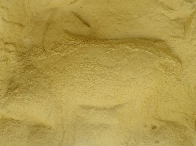 その後は村にある洞窟壁画(レプリカ）を見ました。