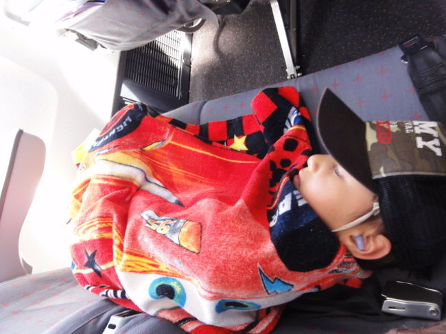 見事に寝てくれる子供１号