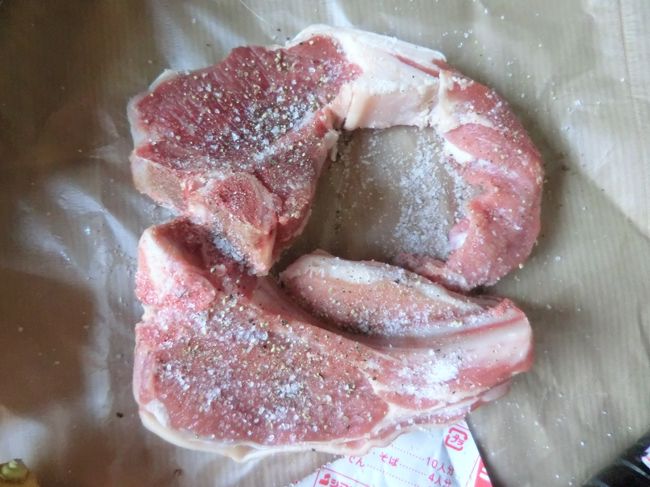 塩も・・・少々