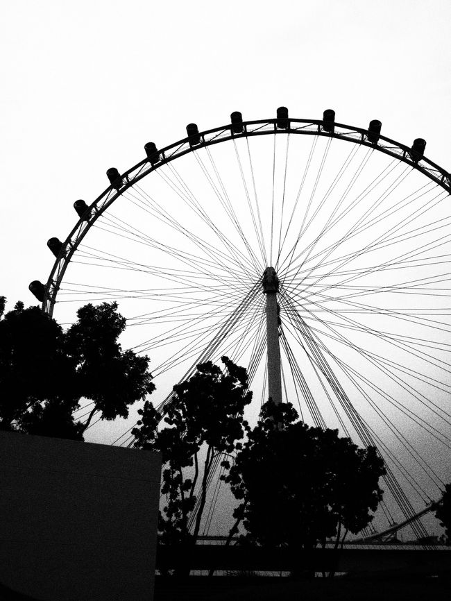 夕方になったところで今度はシンガポールフライヤーへ向かいます…！<br /><br />で、でかっっ…！！