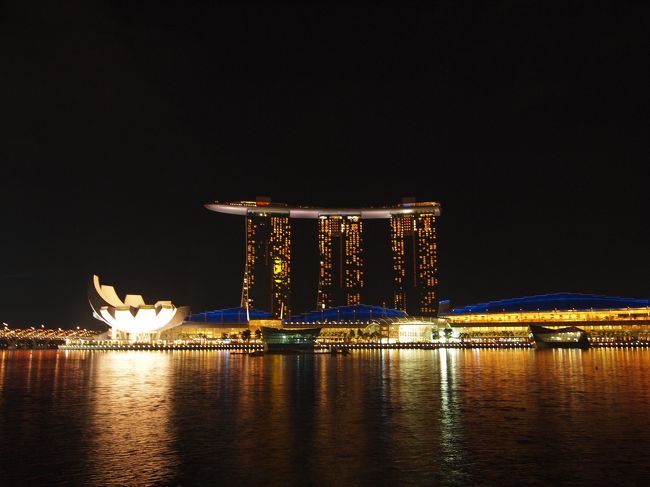 マリーナベイサンズ〜<br /><br />この後、手ブレと戦いつつ似たような夜景を連写したので割愛致します（笑<br /><br />写真の枚数も多く長い旅行記でしたが、ここまで読んで下さりありがとうございました！！！
