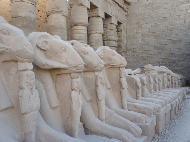 カルナック神殿内部。<br />ここは相当広いです。