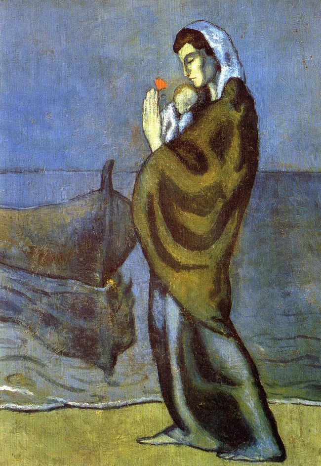Amazon.co.jp: Picasso ピカソ ポスター《泣く女》油彩 絵画