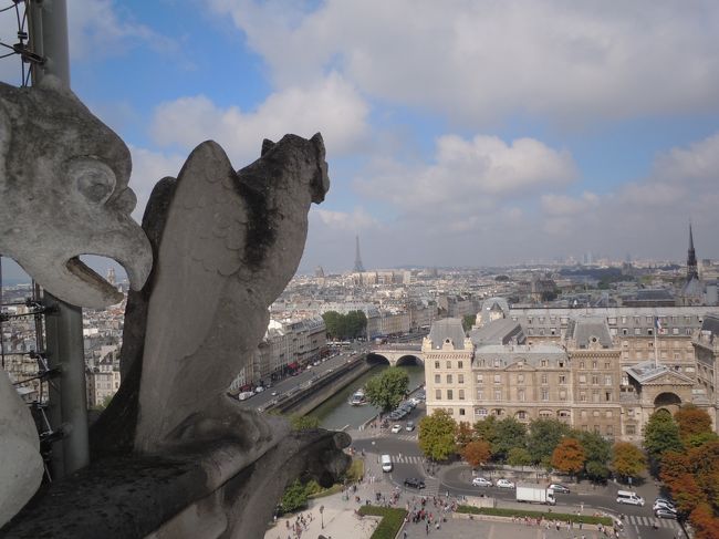 長い事並びましたが、ノートルダムの塔はこの旅１番かもしれません。<br />