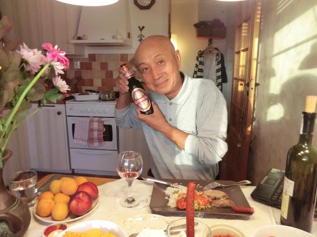 晩御飯をたくさん食べて幸せな気ままで元気なShima77さん　でした