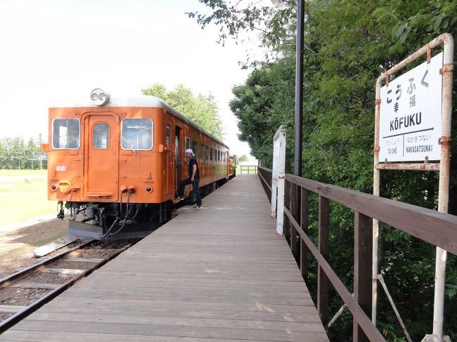 電車に乗ってみます。<br /><br />うそです。もう廃線になっているので観光用においてあるだけです。