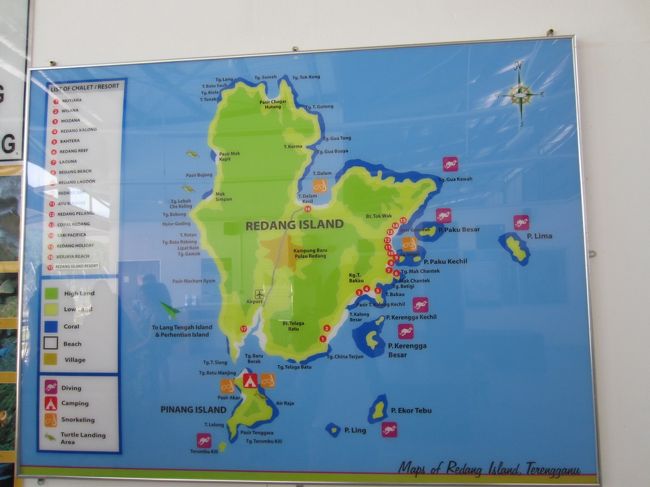 到着ゲートでの地図。ベルジャヤホテルが７月からＴＡＡＲＡと名前がかわったとホテルに到着してからしりました。。