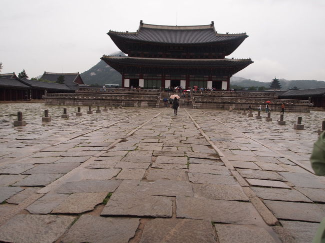 晴れていたら後ろの北岳山も映えるのにな〜。