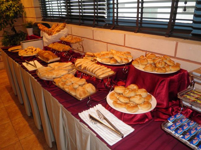 ホテルの、朝食です。