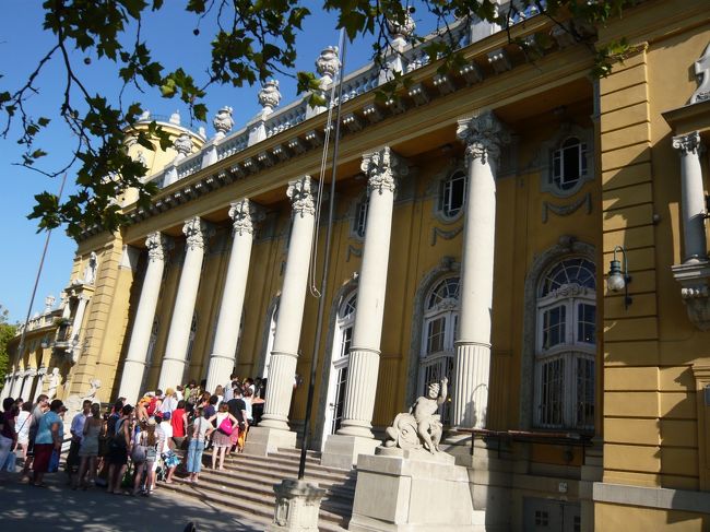 セーチェニ温泉。30分近く並びました。<br />料金：3,200フォリント