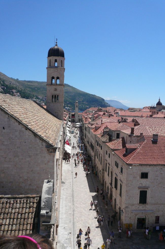 城壁からみたプラツァ通り