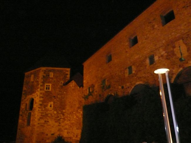 ケーブルカーでリュブリャーナ城へ