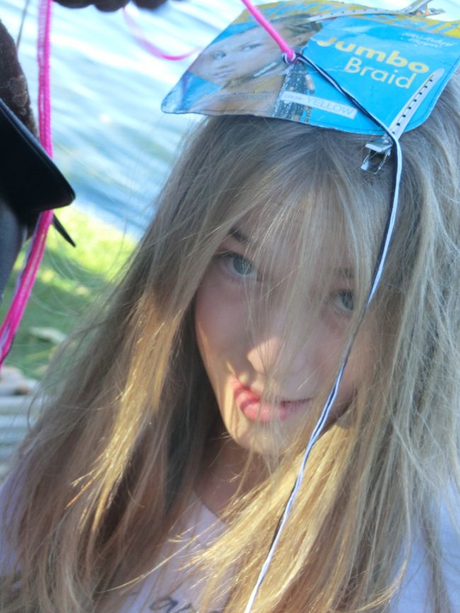 髪の毛を・・・