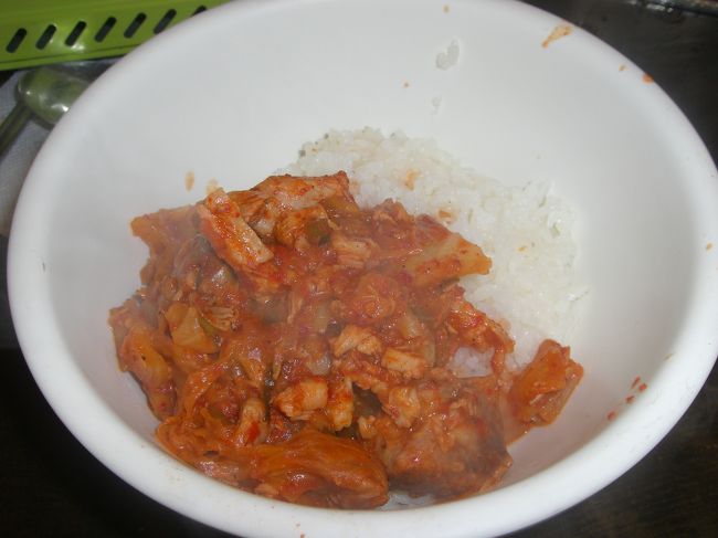 ご飯の上に乗せて