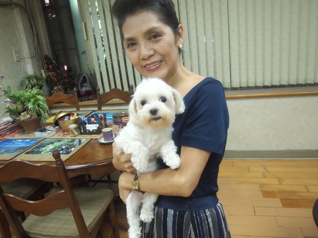 先生と愛犬。<br /><br />最初は吠えまくっていたこのワンちゃん。<br /><br />先生いわく「１０分でおさまりますので〜」<br /><br />１０分も！？笑<br /><br />。。。。すぐになついてくれました。<br /><br /><br />占いの結果は。。。むふふ。<br />自分の未来を占ってもらうのは面白いですね〜＾＾<br />