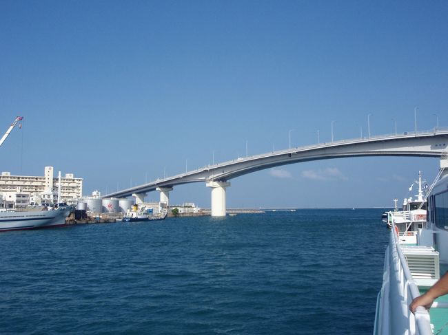 船の甲板からパチリ