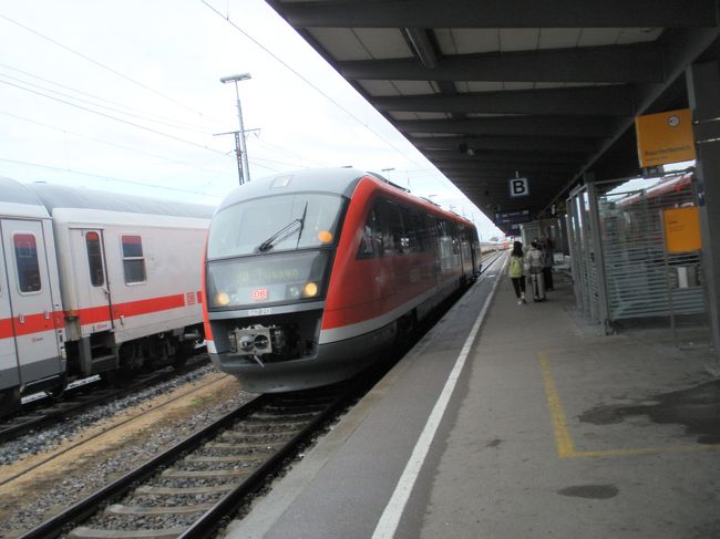 雨の中、今度はフュッセンに向けて出発です！