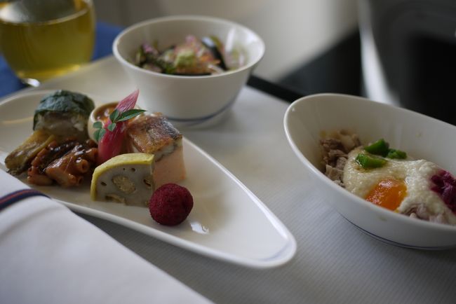 折角なので、ﾋﾞｼﾞﾈｽの食事を記録しておきました。<br />和食用の前菜です。