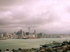 9:30p.m.
　かなり早く成田へ着いた上にフライトが遅れ、ビールを飲みながら待つこと５時間！ようやくニュージーランドへ向け出発。

　正午頃オークランド着。
ＮＺは食品の持ち込みに厳しく、細かく申告をするため、空港を出るまで結構な時間がかかりました。

　ホテルにチェックイン後、さっそく市内散策へ。
ブリトマート駅などを見学してから、フェリーに乗って１５分ほどで対岸のデボンポートへ。
　デボンポートは、古くかわいい家が並んだ、住みたい気分になる街でした。リタイアしたお金持ちが多く住む高級住宅街だそうです。

　スズランや見たことのないかわいらしい草花を見ながら、１５分ほどかけてマウント･ビクトリアに登りました。

　丘の上は３６０度ぐるっと見晴らしがよく、美しいオークランドやランギトト島が観え、とても良い眺めです。
