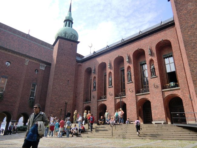 スウェーデン ストックホルム。<br />市庁舎の中庭。