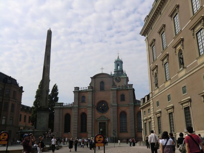 スウェーデン ストックホルム<br />ガムラ・スタン。<br />正面は大聖堂。