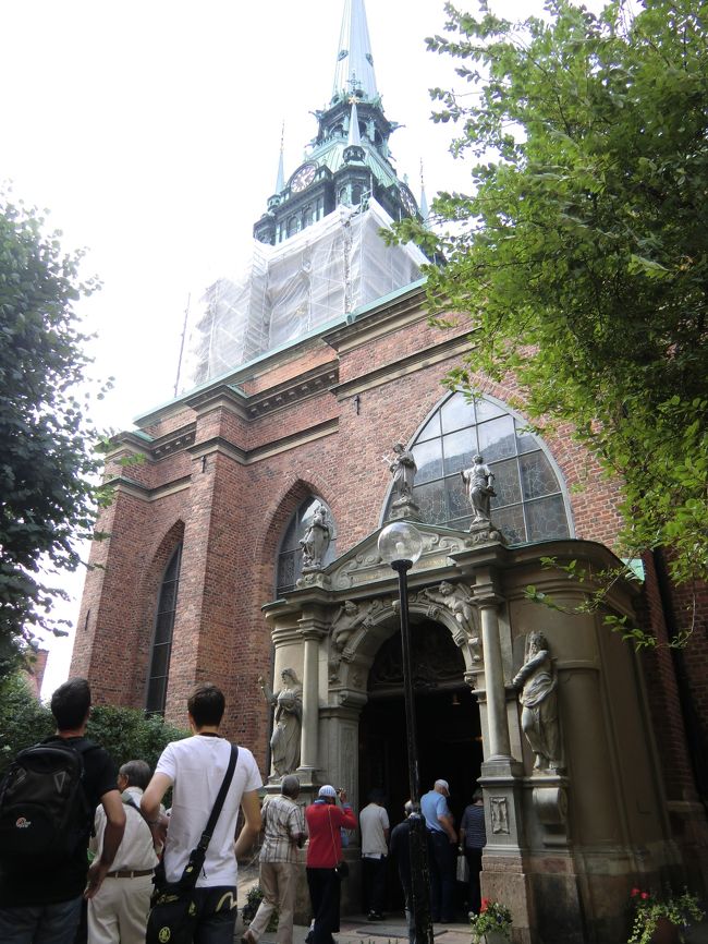 スウェーデン ストックホルム<br />ガムラ・スタン。ドイツ教会。<br />一部工事中。