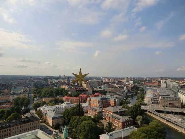 スウェーデン ストックホルム<br />市庁舎の塔から。<br />新市街方面。