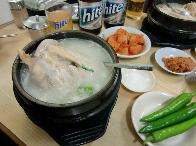 美味しいサムゲタンも食べまして、