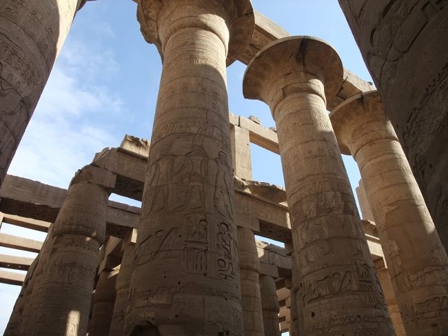 大列柱室。<br />開花柱12本、閉花柱122本の計134本あります。<br />