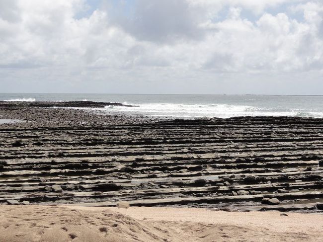 青島の周りの海岸線が鬼の洗濯板と言われるカクカクの形状をしています。