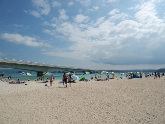 古宇利島のビーチ。