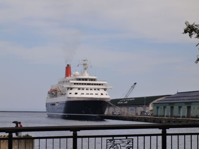 客船が泊まっています。