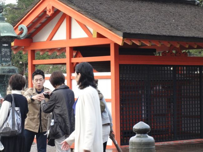 修学旅行生も多いですが、この日は女優さんが！！<br />TV番組の撮影だったようです。綺麗〜。