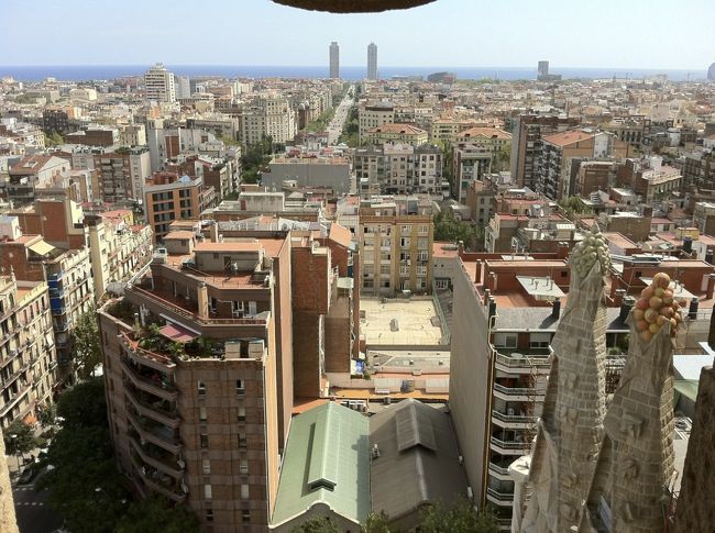 バルセロナの街と海が一望できて心地よいです。
