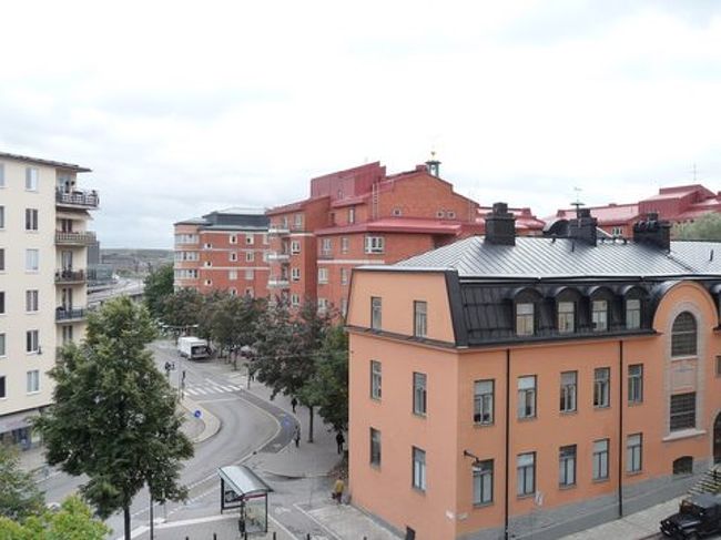 まずはクングスホルメンの住宅街。　ストックホルムの中央駅から歩いて５分ほど。