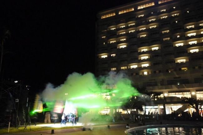 レーザー光線が多用されます