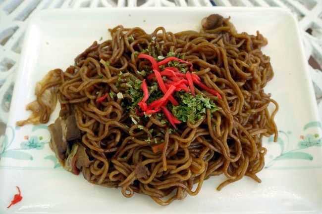 私は焼きそば ￥４５０−