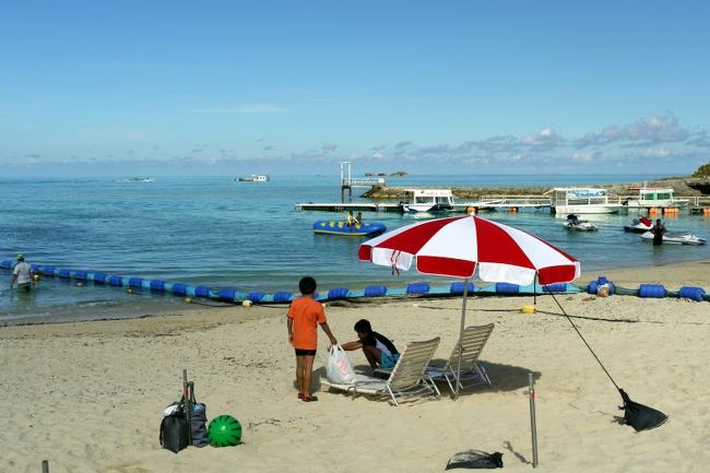 この日はビーチで過ごすので