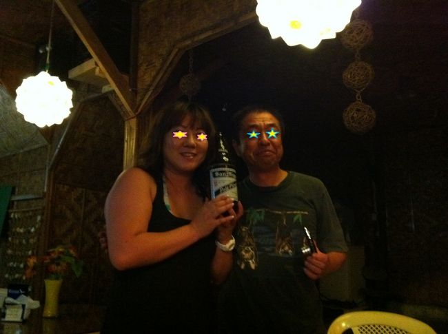 今回も去年と同じ時期に同じショップで潜ったNさんとバディーに！<br />運命の再会を特大サンミゲルで祝います