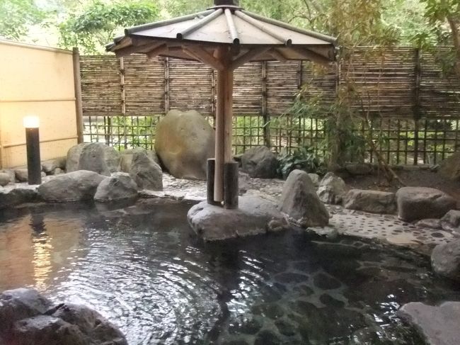 貸し切り風呂。<br />お湯がやさしい感じです。